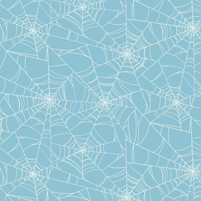Colored Spider Web [blue-white] medium