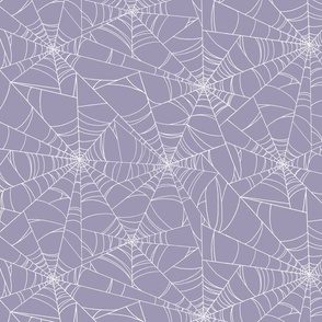 Colored Spider Web [purple-white] medium