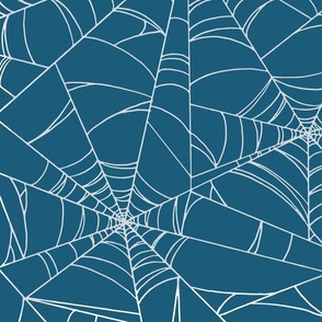 Colored Spider Web [navy-white] large