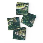 Largemouth Bass Fish Camo - Large Repeat 