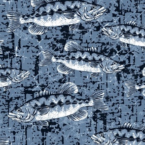 Fishing Decor Fabric, Wallpaper and Home Decor