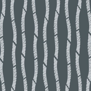 Wavy Textured Stripes in Light Gray on Dark Gray