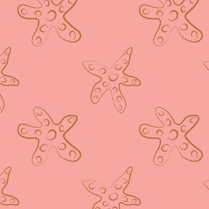 Oversized Starfish Pattern - Rose Gold