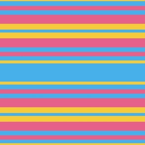 Stripes - Blue, Yellow, Pink - Retro - Colors from the 80s