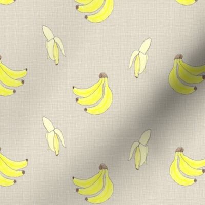 Bananas on Beige Linen