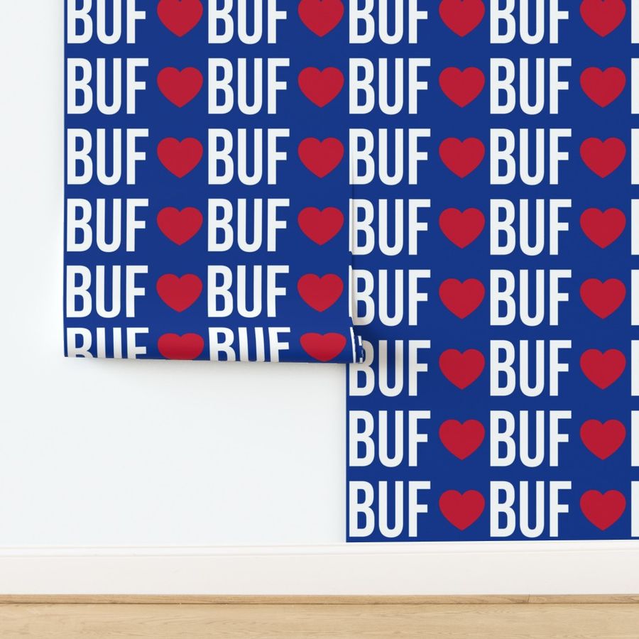 BUF heart blue