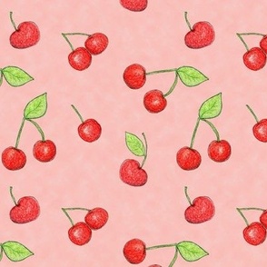 Cherries on Peach