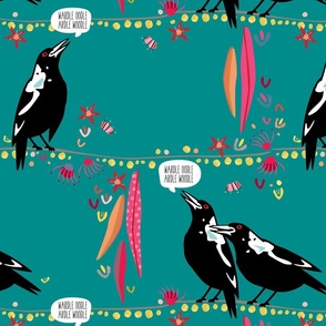 Australian Magpie talk jade