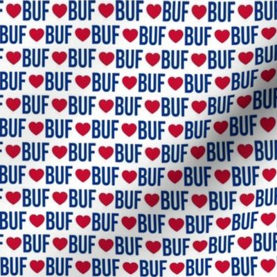 BUF heart white