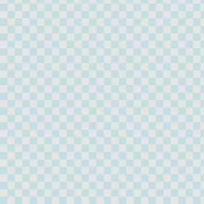 micro-Checkered light blue and platinum grey