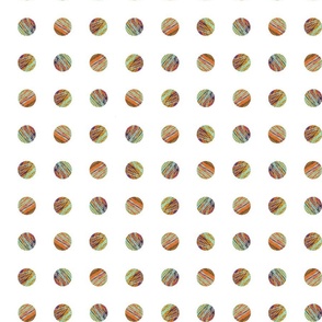 polka dots on a white background, medium   