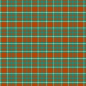 Orange Plaid Twill