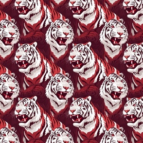 Bengal Tiger Mascot | Burgundy (School Spirit Collection)
