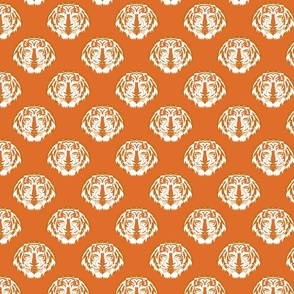 Bengal Tiger Face Mascot | Orange (School Spirit Collection)