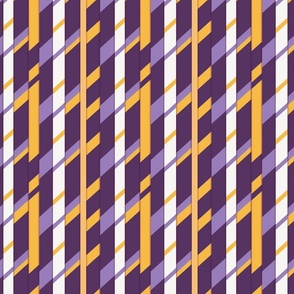 Choppy Stripes | Purple & Gold (School Spirit Collection)