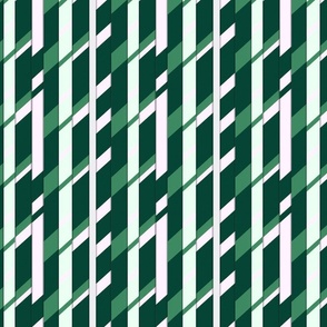 Choppy Stripes | Green & White (School Spirit Collection)

