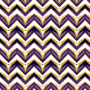 Chevrons | Purple & Gold (School Spirit Collection)
