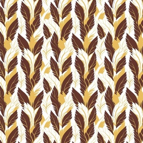 Feathers | Brown & Gold (School Spirit Collection)
