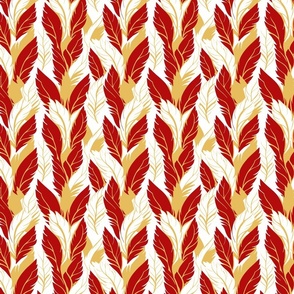 Feathers | Red & Gold (School Spirit Collection)