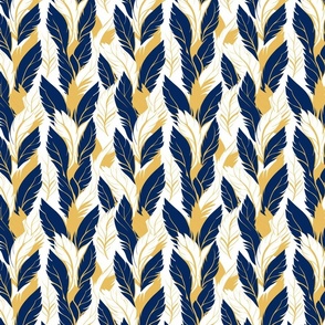Feathers | Blue & Gold (School Spirit Collection)