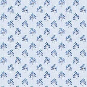 Floral Sprig - Baby Blue