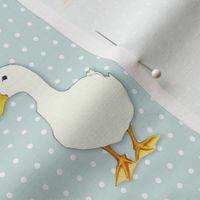 Duck Cool on white dots