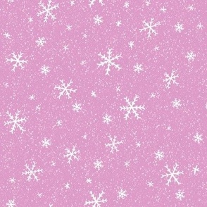 Snowflakes Purple Medium