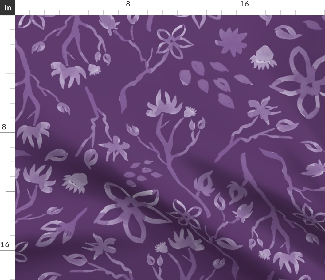 Heartless Magnolia (Full Colour) - Large Pattern