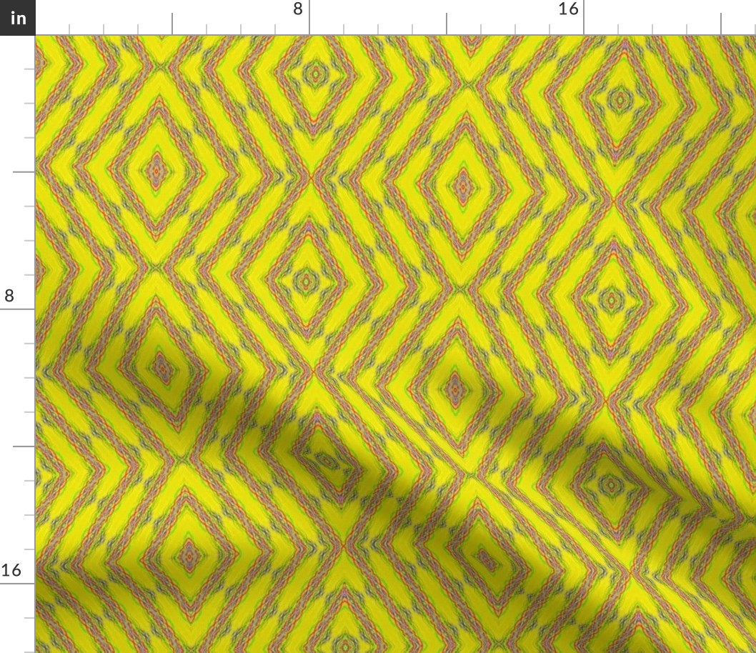 Colorful squares with a sunny and happy background fabric art design pattern