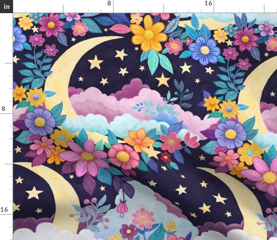 Dreamy Moon Floral - large