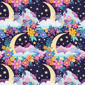 Dreamy Moon Floral - medium