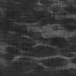 Shibori Linen in Charcoal, Coordinate Pattern for Shibori Snow and Stars (xl scale) | Dark gray linen, black linen pattern, arashi shibori.