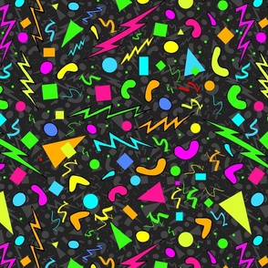 Shapes and Squiggles Explosion (Dark Grey) 