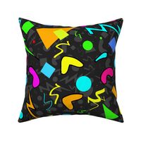 Shapes and Squiggles Explosion (Dark Grey large scale) 