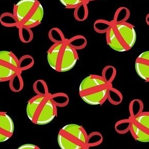 Tennis Ball Gift - Christmas Dog Gift - black - LAD23