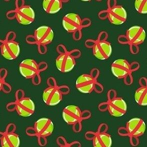(small scale) Tennis Ball Gift - Christmas Dog Gift - green - LAD23