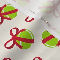 Tennis Ball Gift - Christmas Dog Gift - cream - LAD23