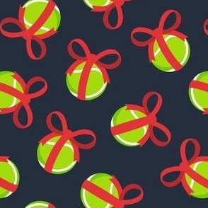Tennis Ball Gift - Christmas Dog Gift - navy - LAD23