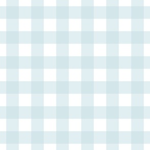 updated! 1 1/2 in -Gingham check light blue on white