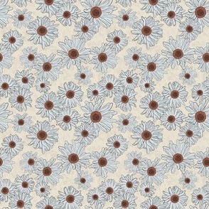 Small Just Daisies on Cream