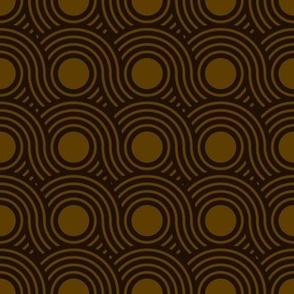 Circles Forever_Gold and Brown