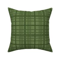 Plaid with texture, greens, linen look