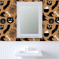 Retro Vintage Black and White Halloween 