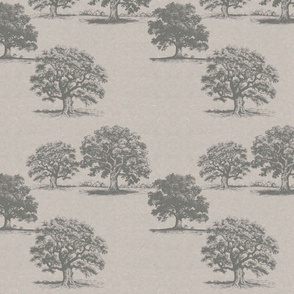 Trees on Antique Paper (Medium Scale)