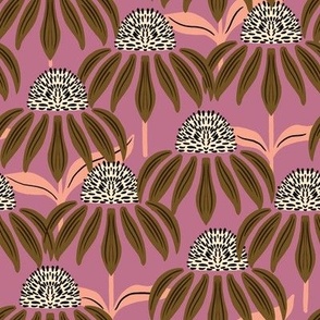 Coneflower - mauve and bronze 