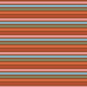 Vintage stripes - Saddle Brown (MEDIUM)