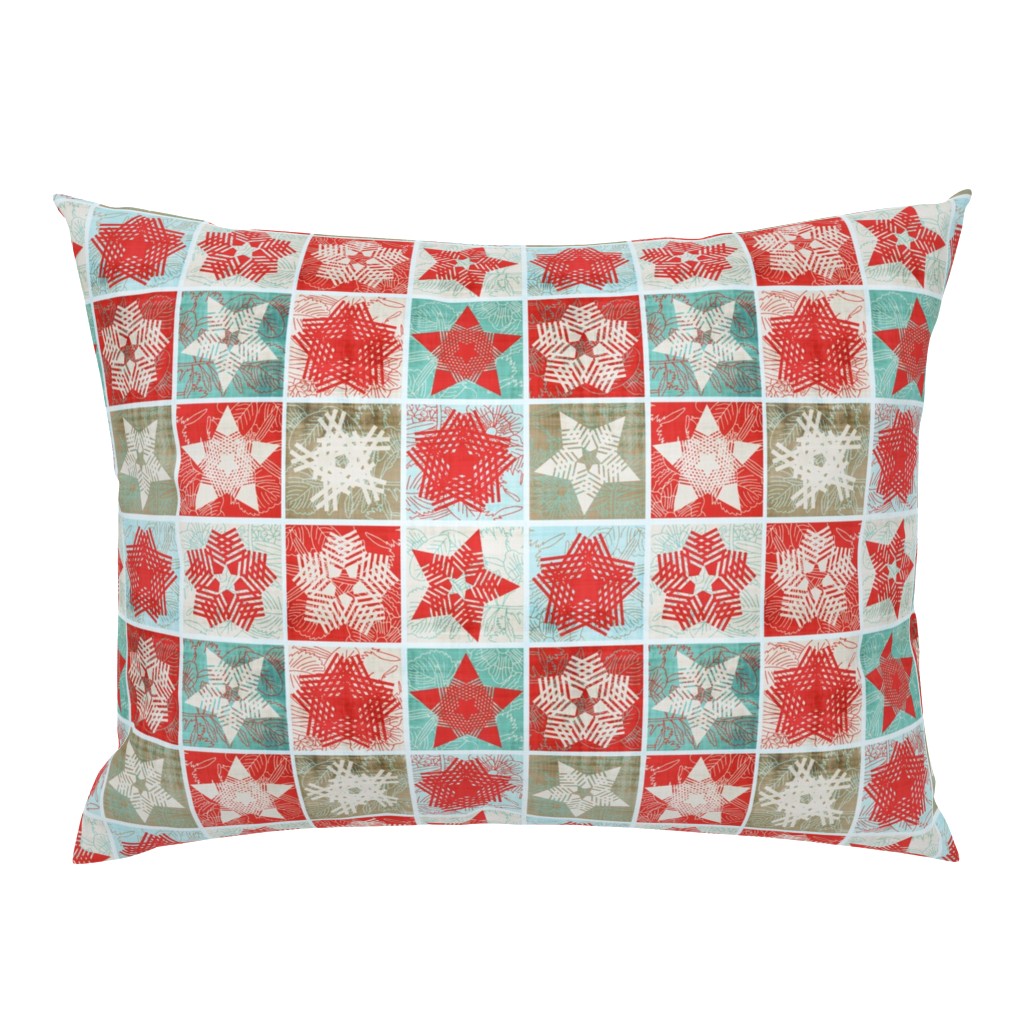 Starflakes - Poinsettia-Ice-Linen