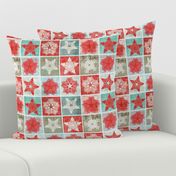 Starflakes - Poinsettia-Ice-Linen