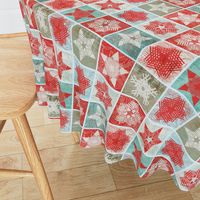 Starflakes - Poinsettia-Ice-Linen