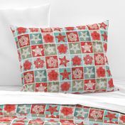 Starflakes - Poinsettia-Ice-Linen